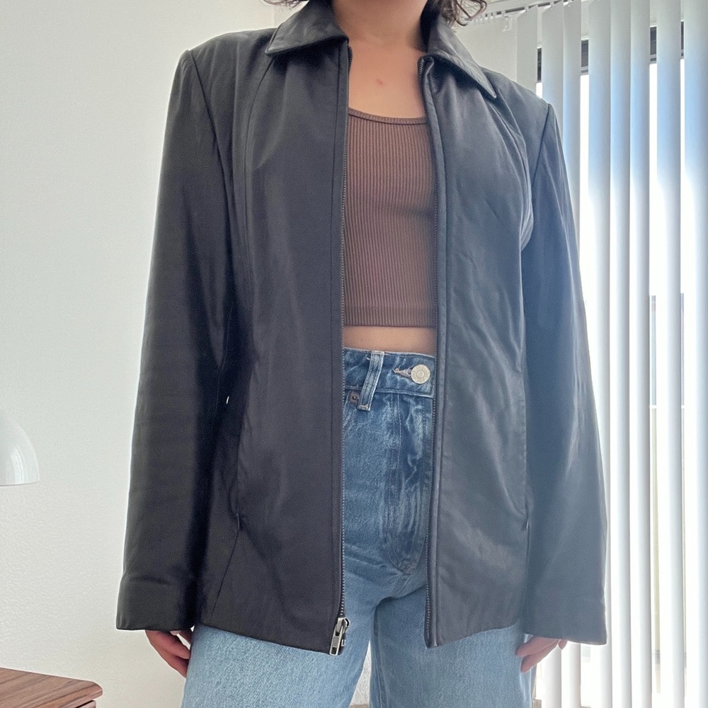 Leather jacket